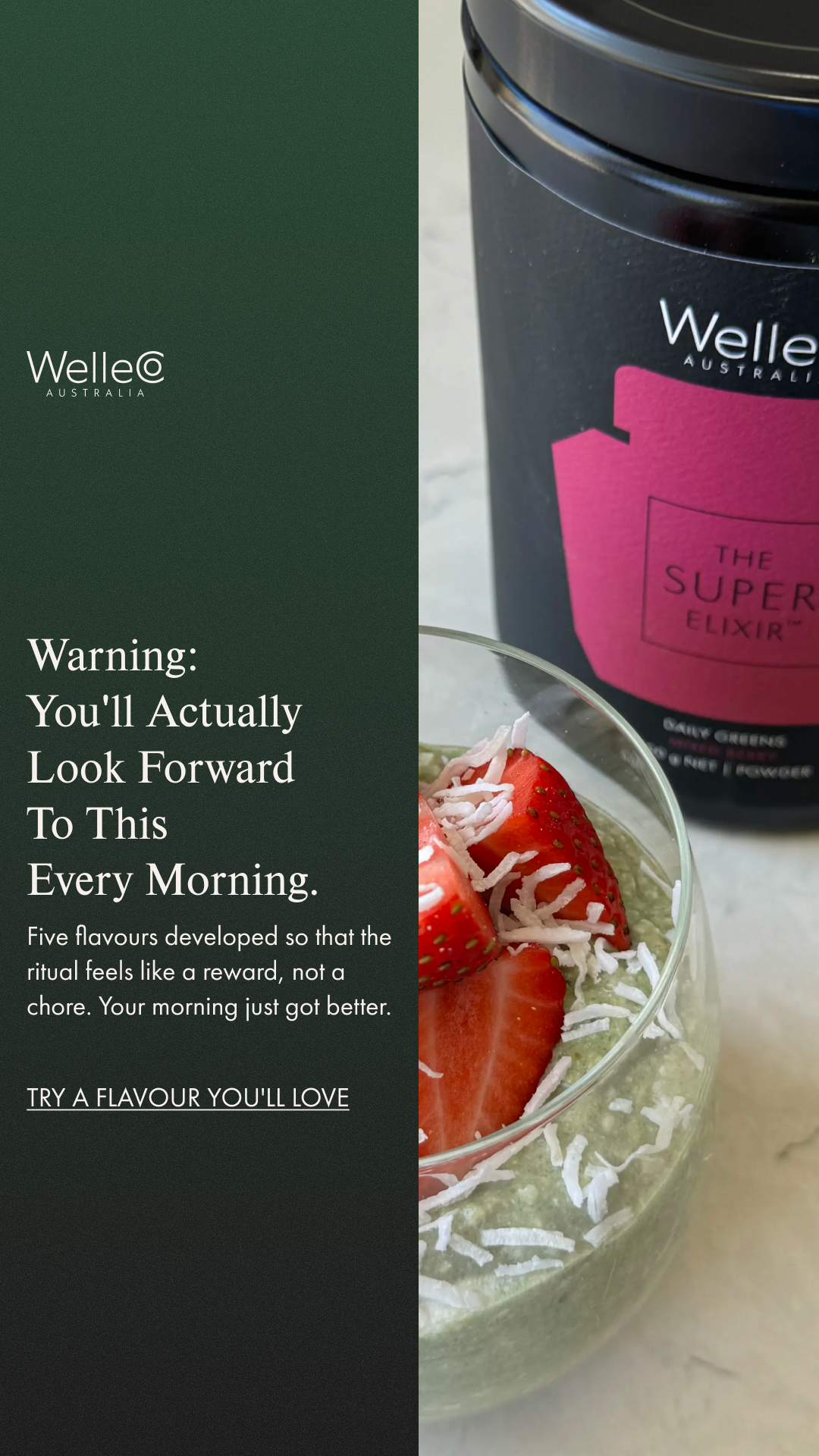 WelleCo Facebook ad