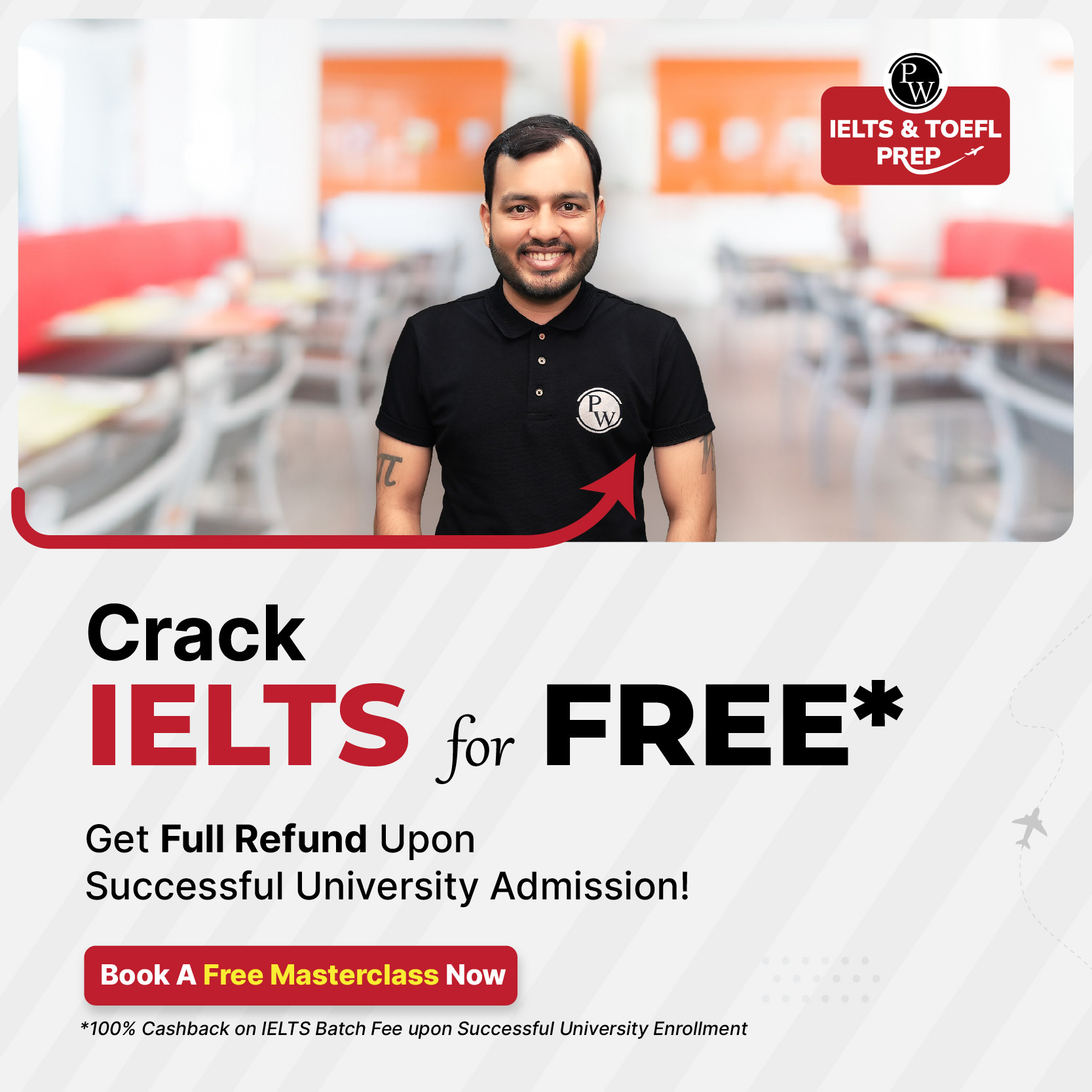 PW IELTS Prep Facebook ad