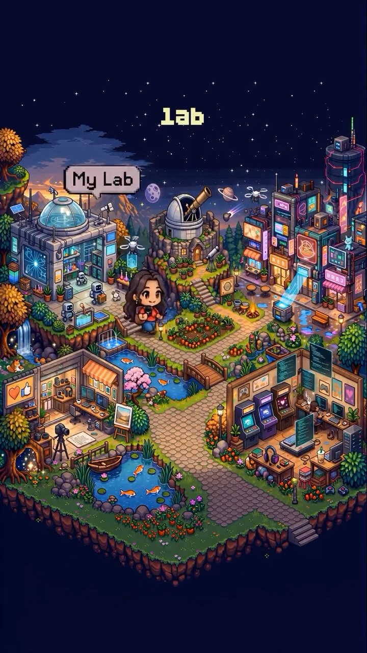 theroshankrishna Facebook ad: Built my whole personality into a pixel city…