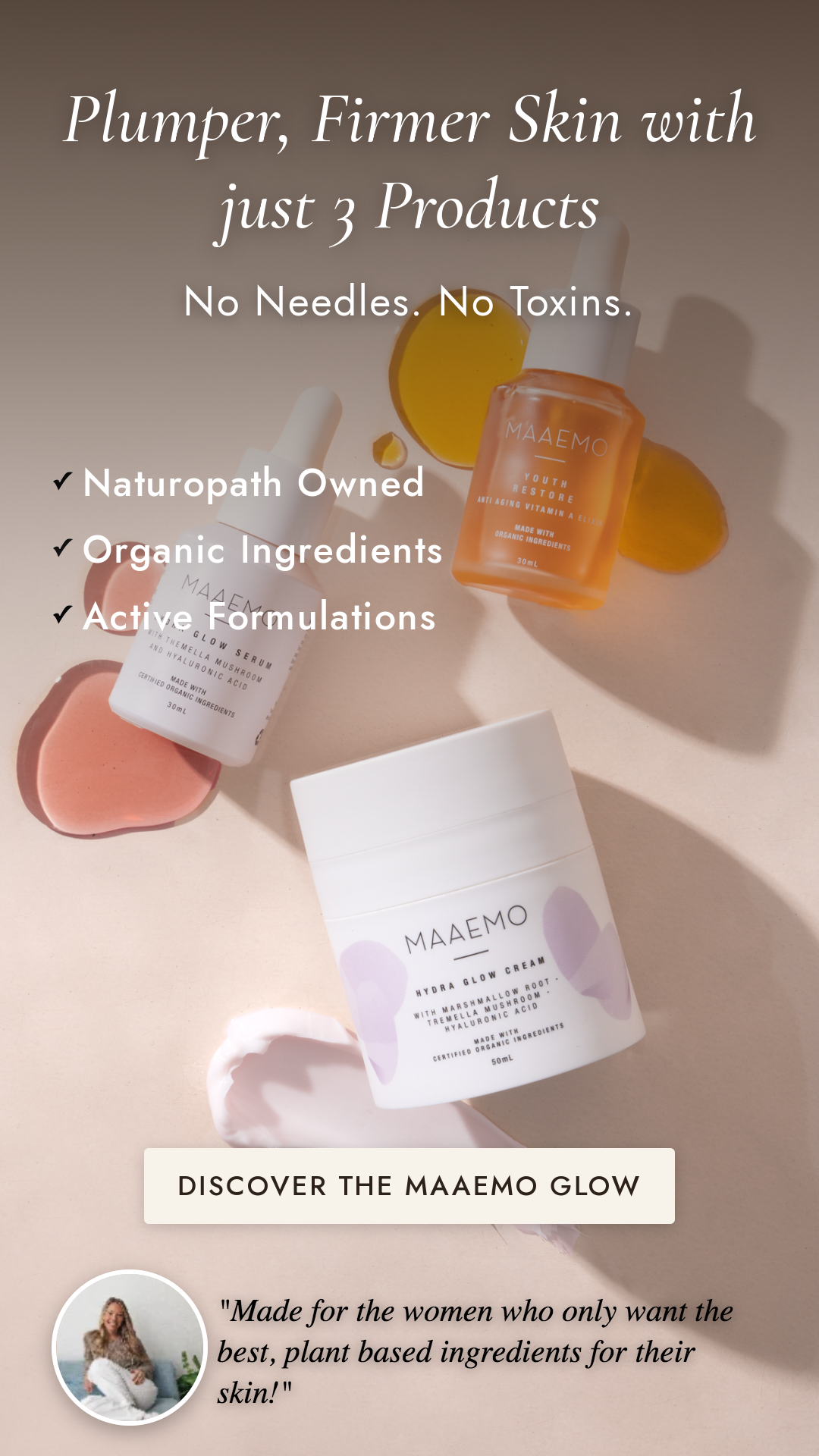 Maaemo Organic Skincare Facebook ad