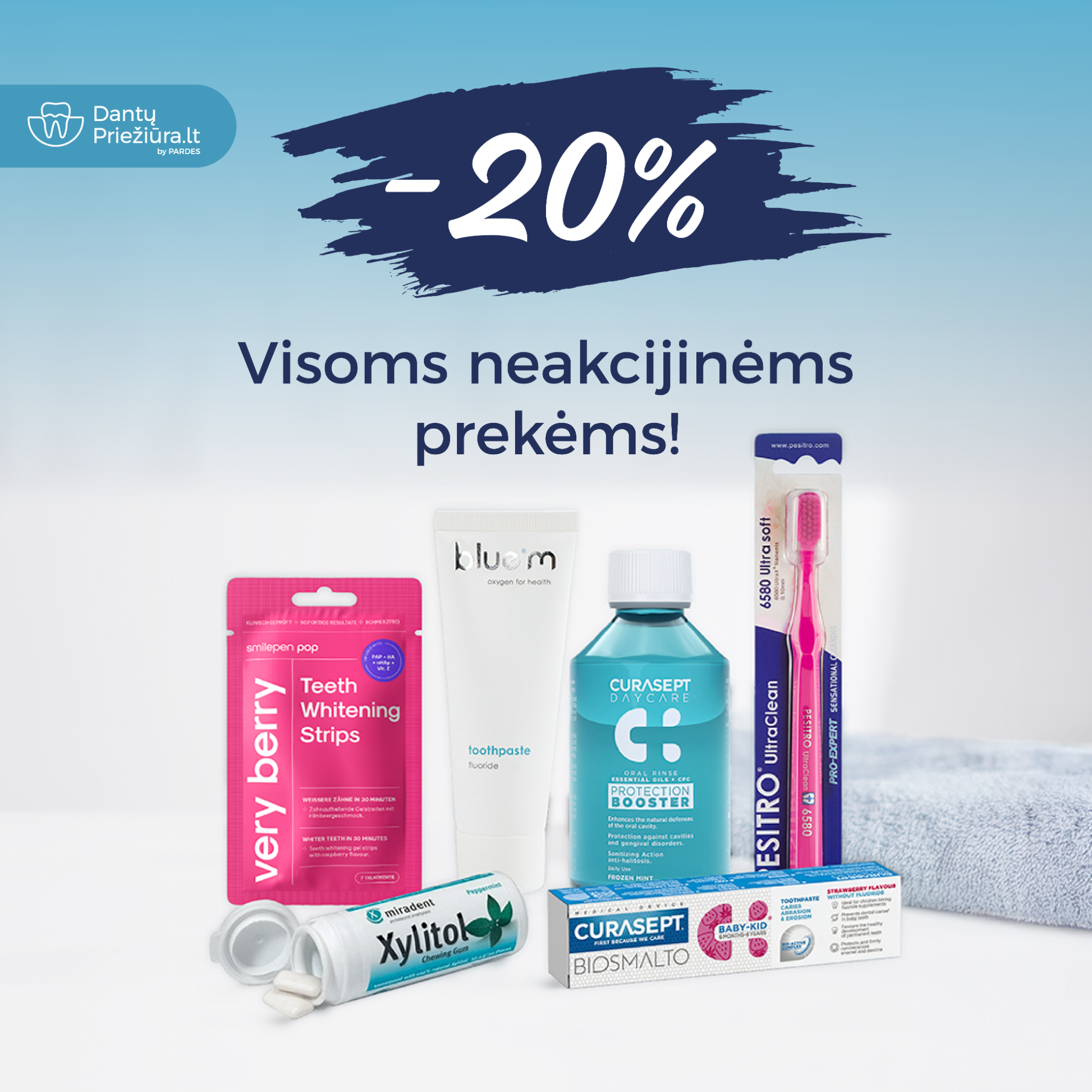 Dantų priežiūra Facebook ad from Mar 24, 2026