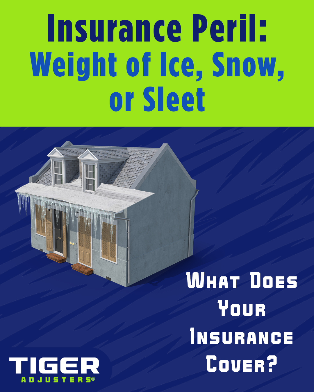 Tiger Adjusters Northeast US Facebook ad: Winter Storm Property Damage?
