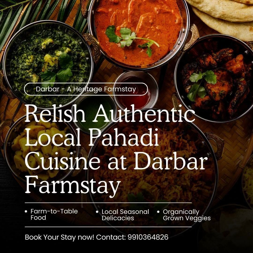 Darbar -A Heritage Farmstay Facebook ad: Visiting Uttarakhand? Visit Darbar