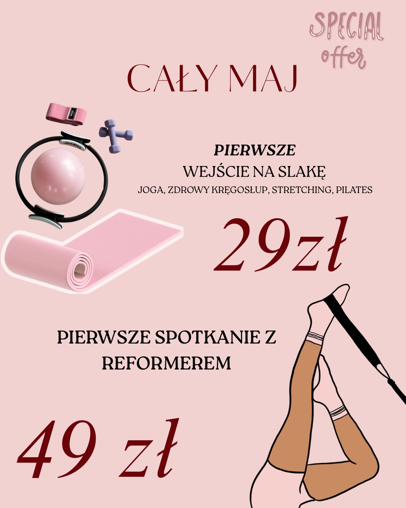 Santi.studiopilates Facebook ad: Cały MAJ świętujemy Dzień Mamy