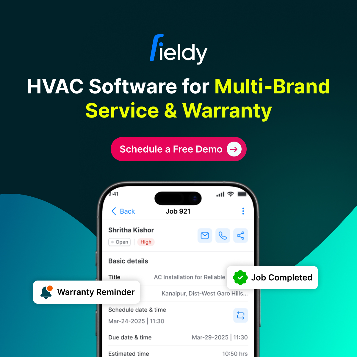 Fieldy Technologies Facebook ad