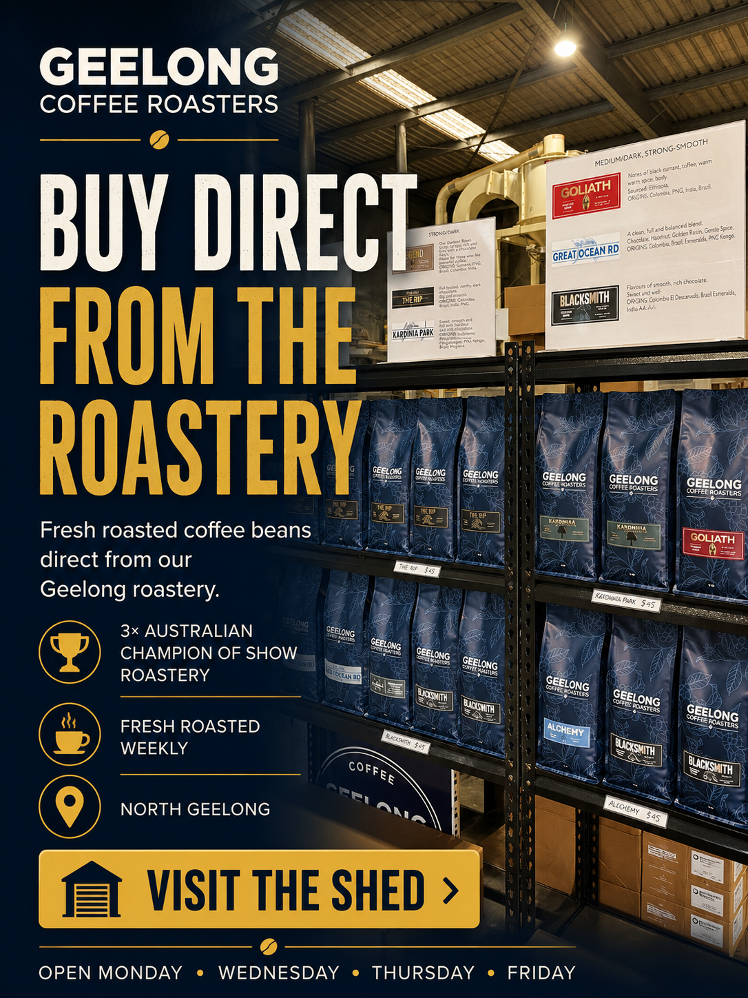 Geelong Coffee Roasters Facebook ad