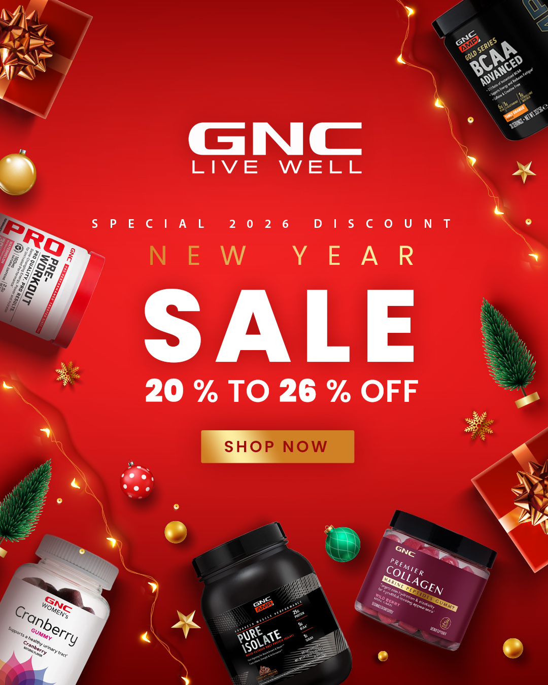 GNC Middle East Facebook ad