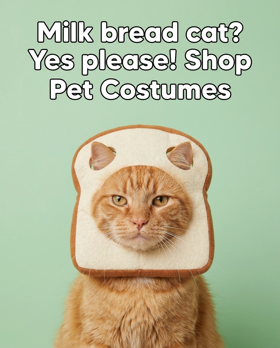 Maria's Finds Facebook ad: Milk Bread Cat? Yes Please