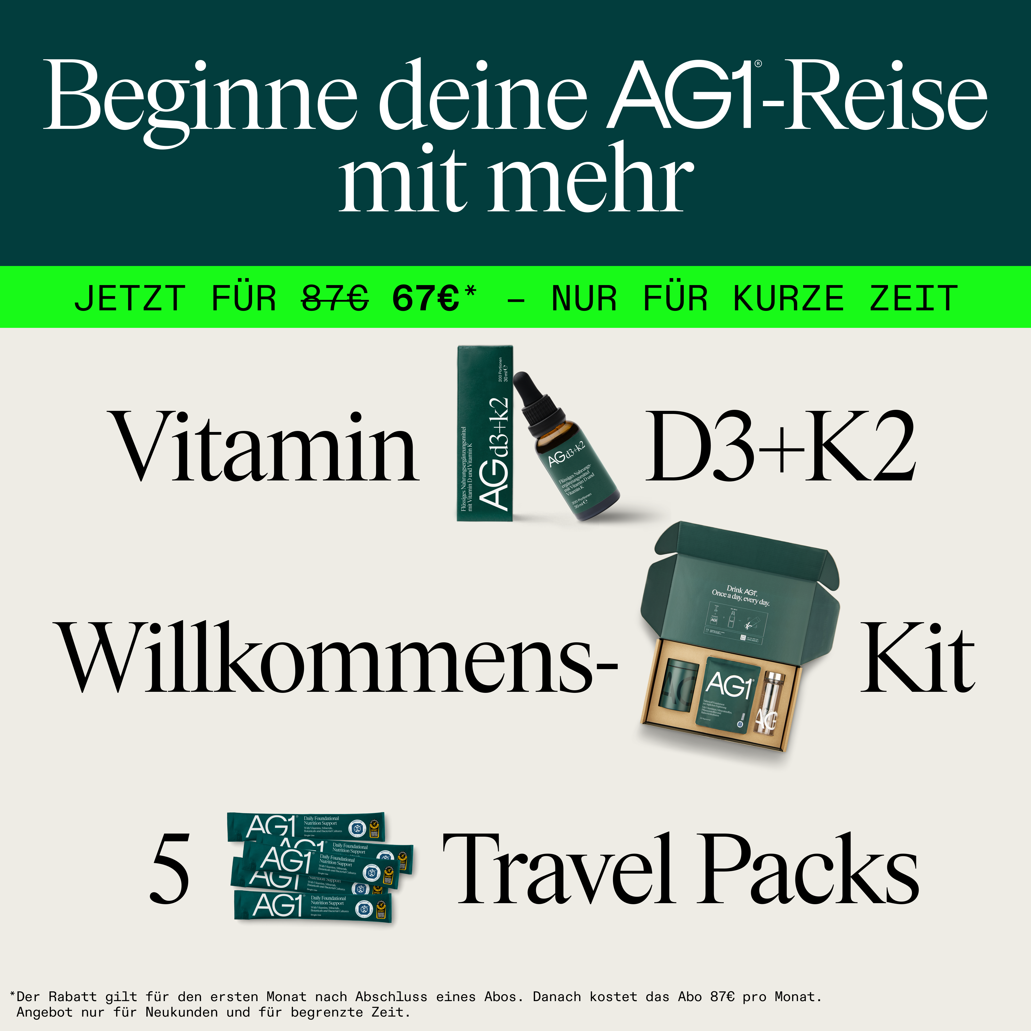 AG1 Deutschland Facebook ad