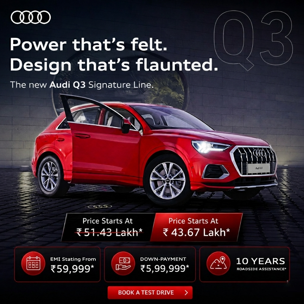 Luxury Car Deals Facebook ad: Discount Up To ₹8 Lakh*