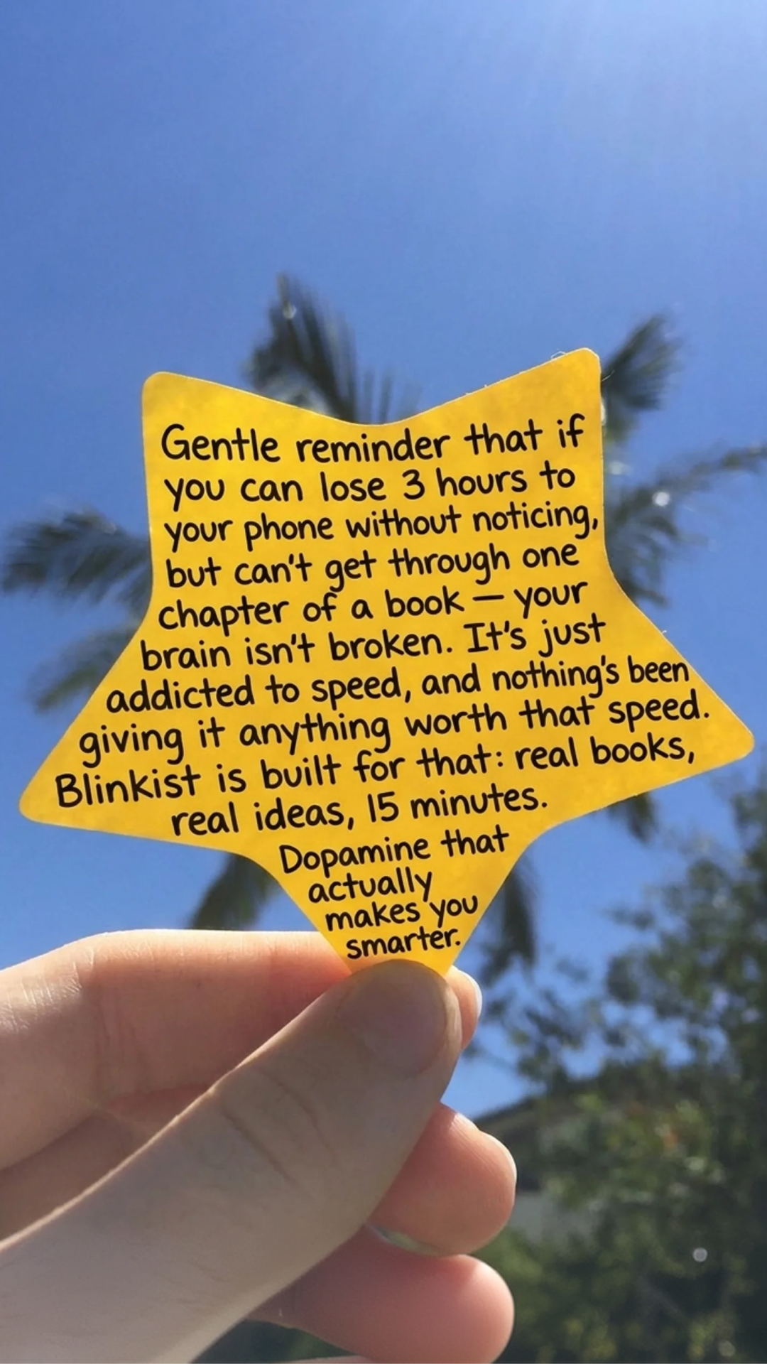 Blinkist Facebook ad