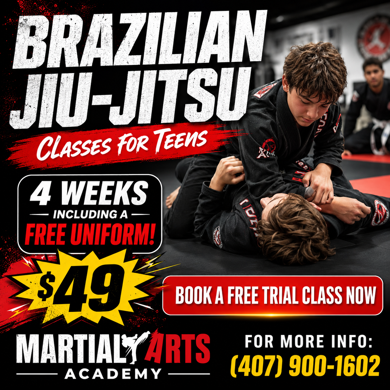Martial Arts Academy Facebook ad