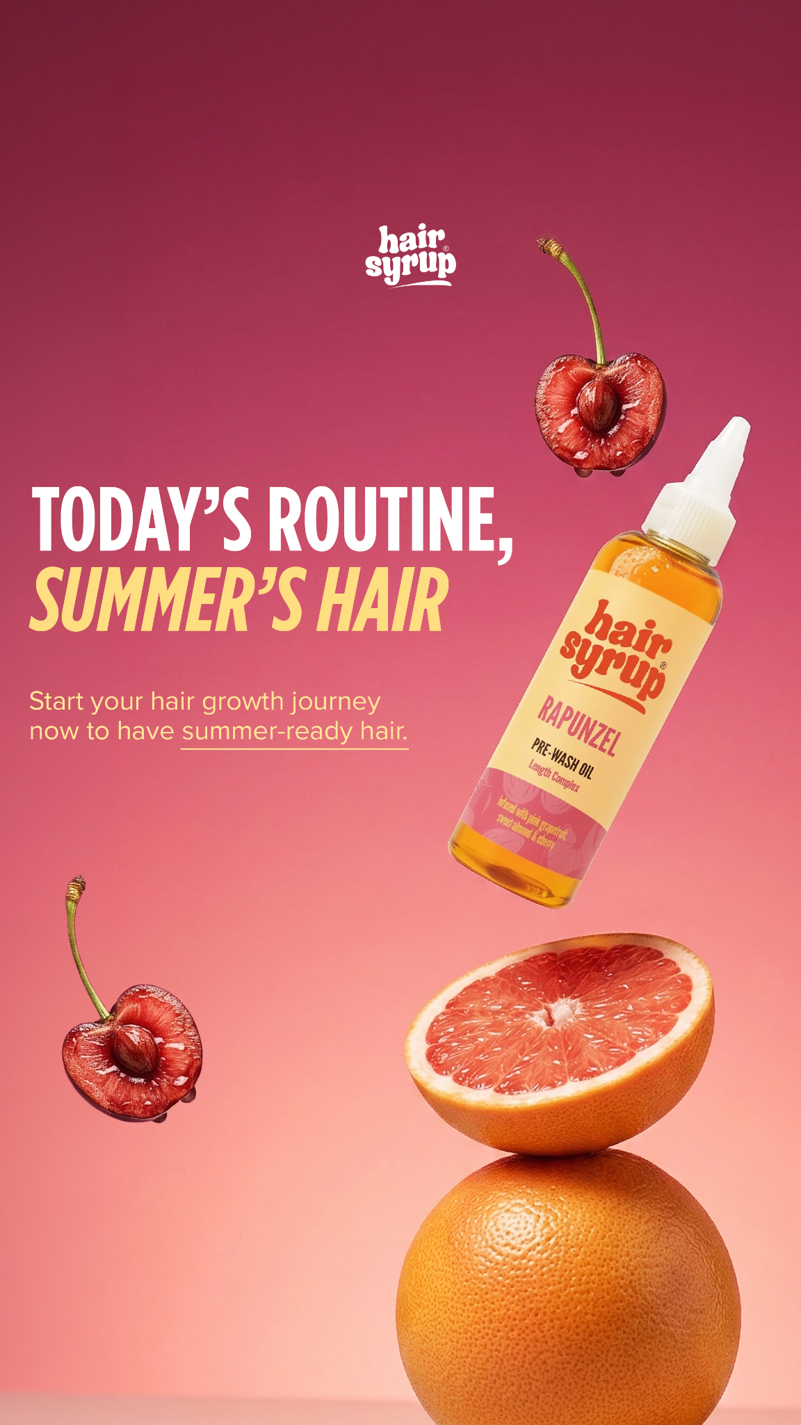Hair Syrup Facebook ad
