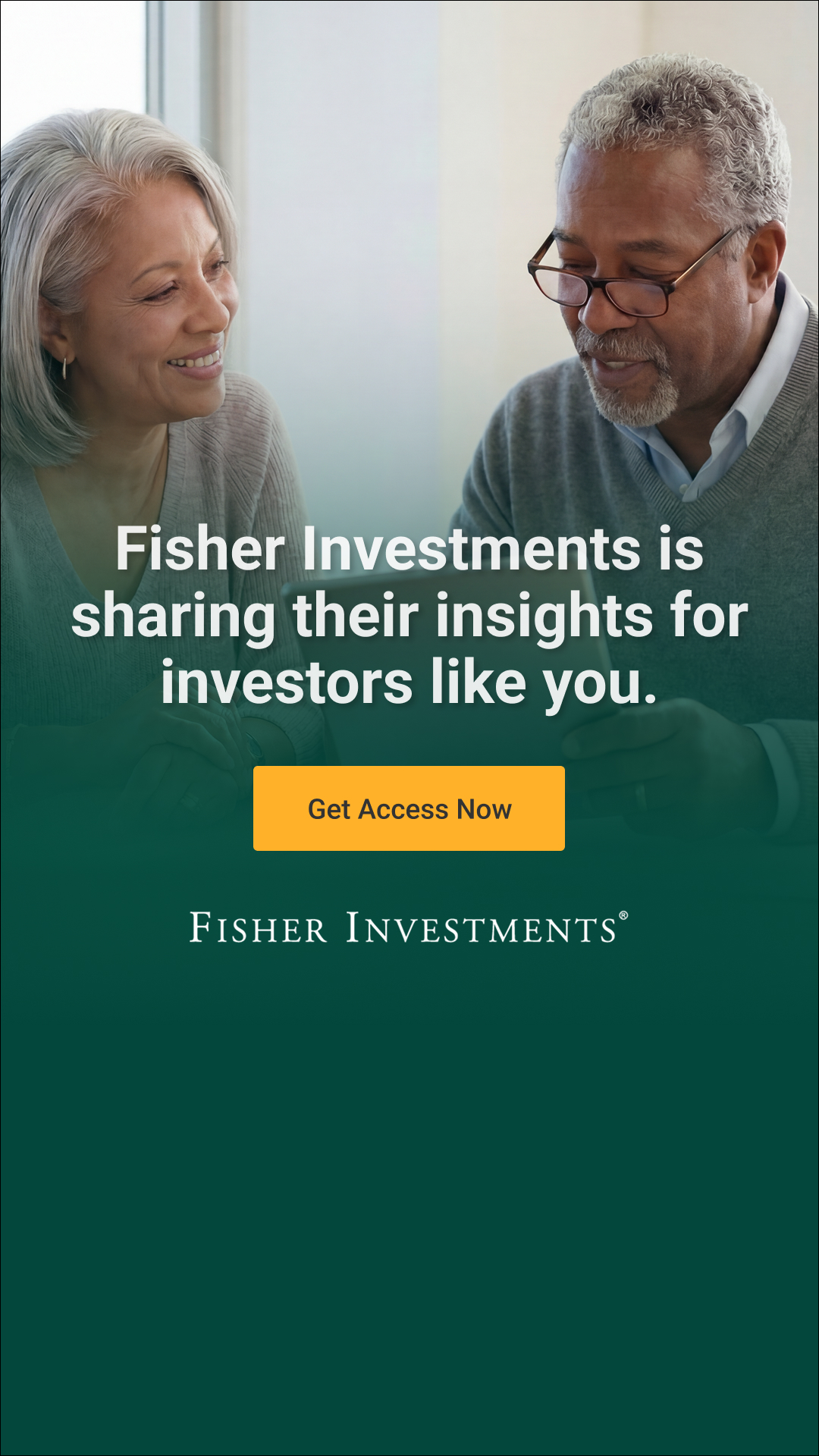 Fisher Investments Facebook ad