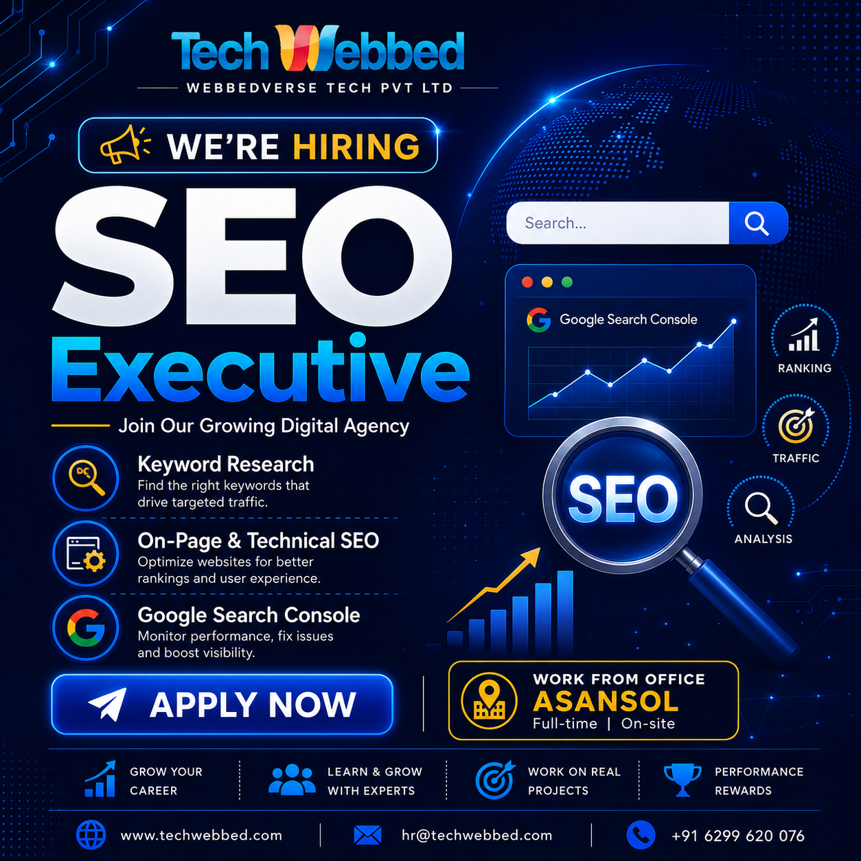 Tech Webbed Facebook ad: Boost Your Career in Asansol!