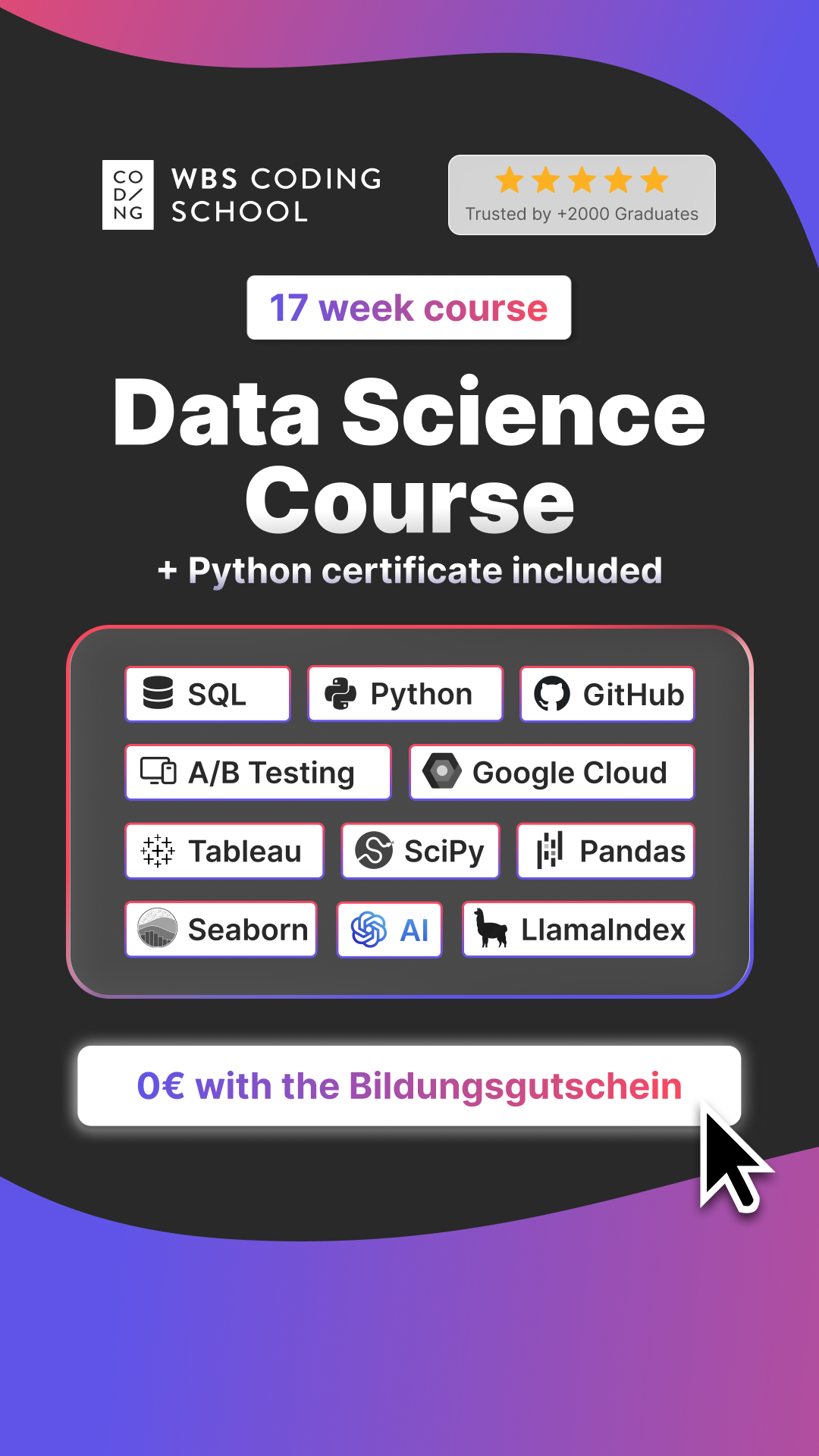 WBS CODING SCHOOL Facebook ad