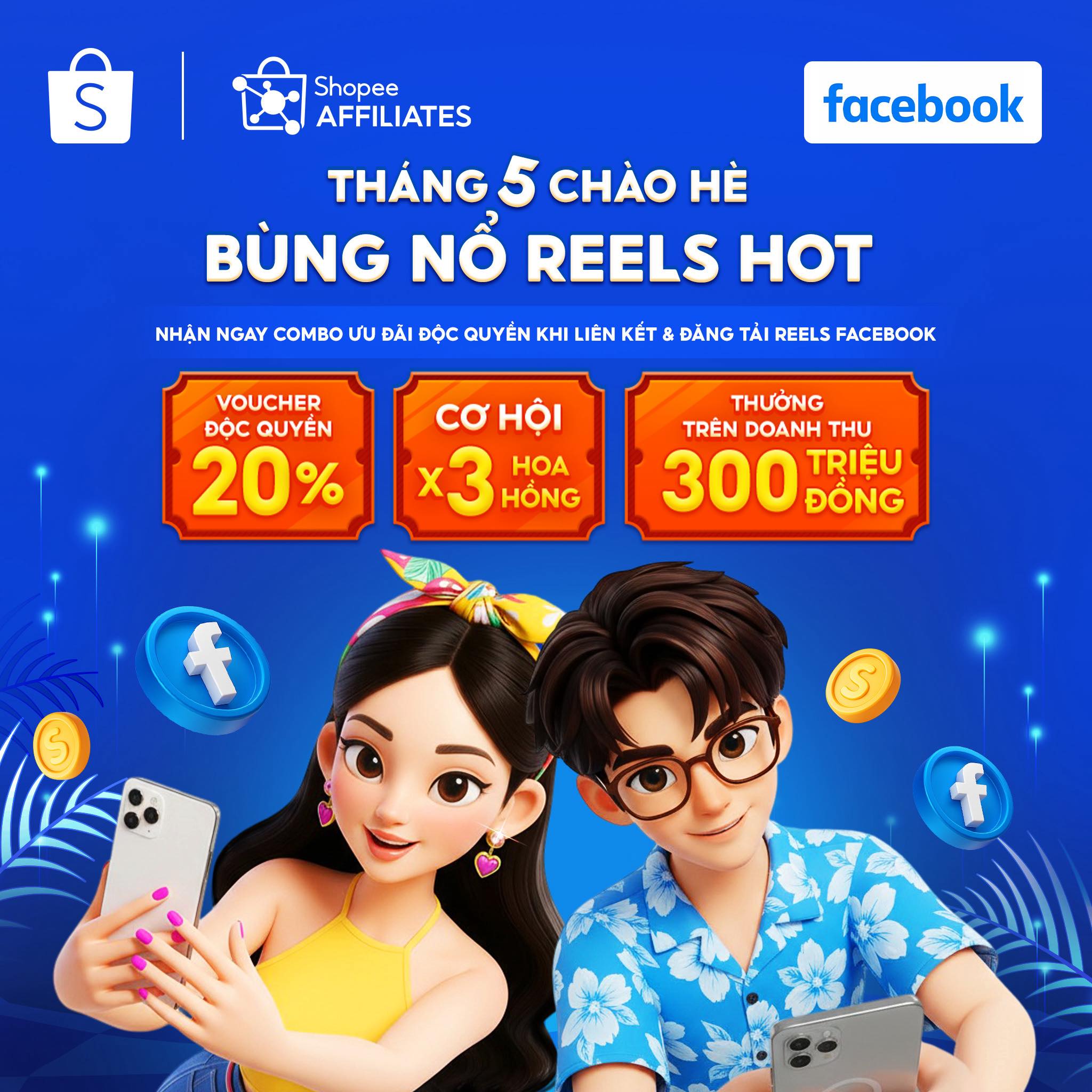 Shopee - Tiếp thị liên kết dành cho KOL & KOC Facebook ad