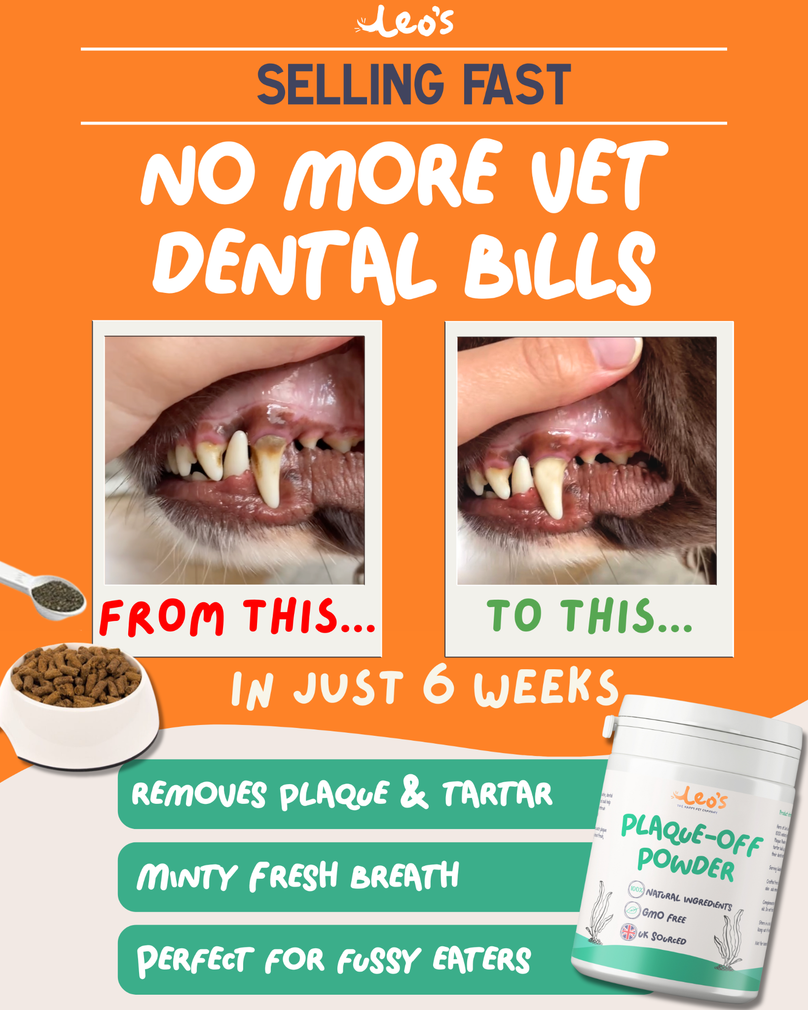 Leo's, The Happy Pet Co. Facebook ad from Jan 12, 2026