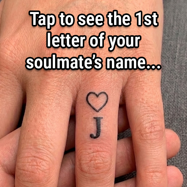 OMG Facebook ad: The first letter of your soulmate's name.
