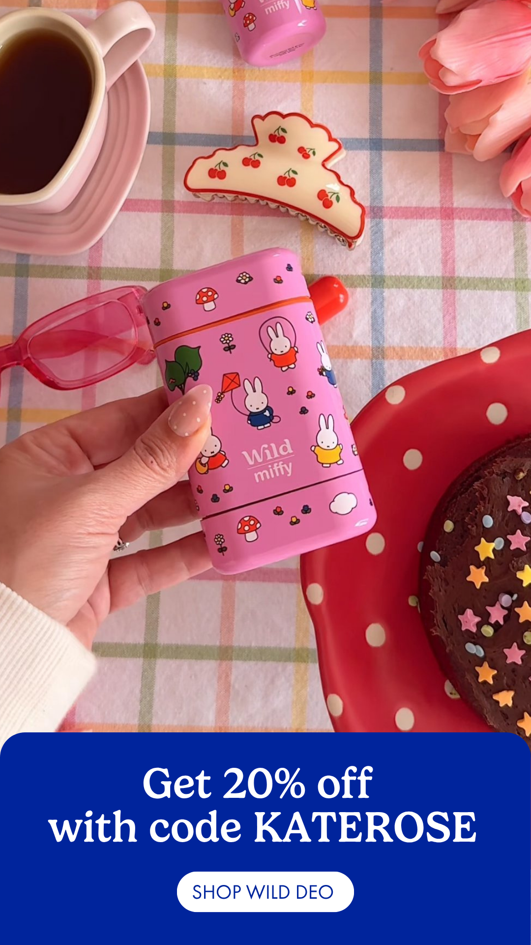 Wild Facebook ad: Get 20% off with code KATEROSE