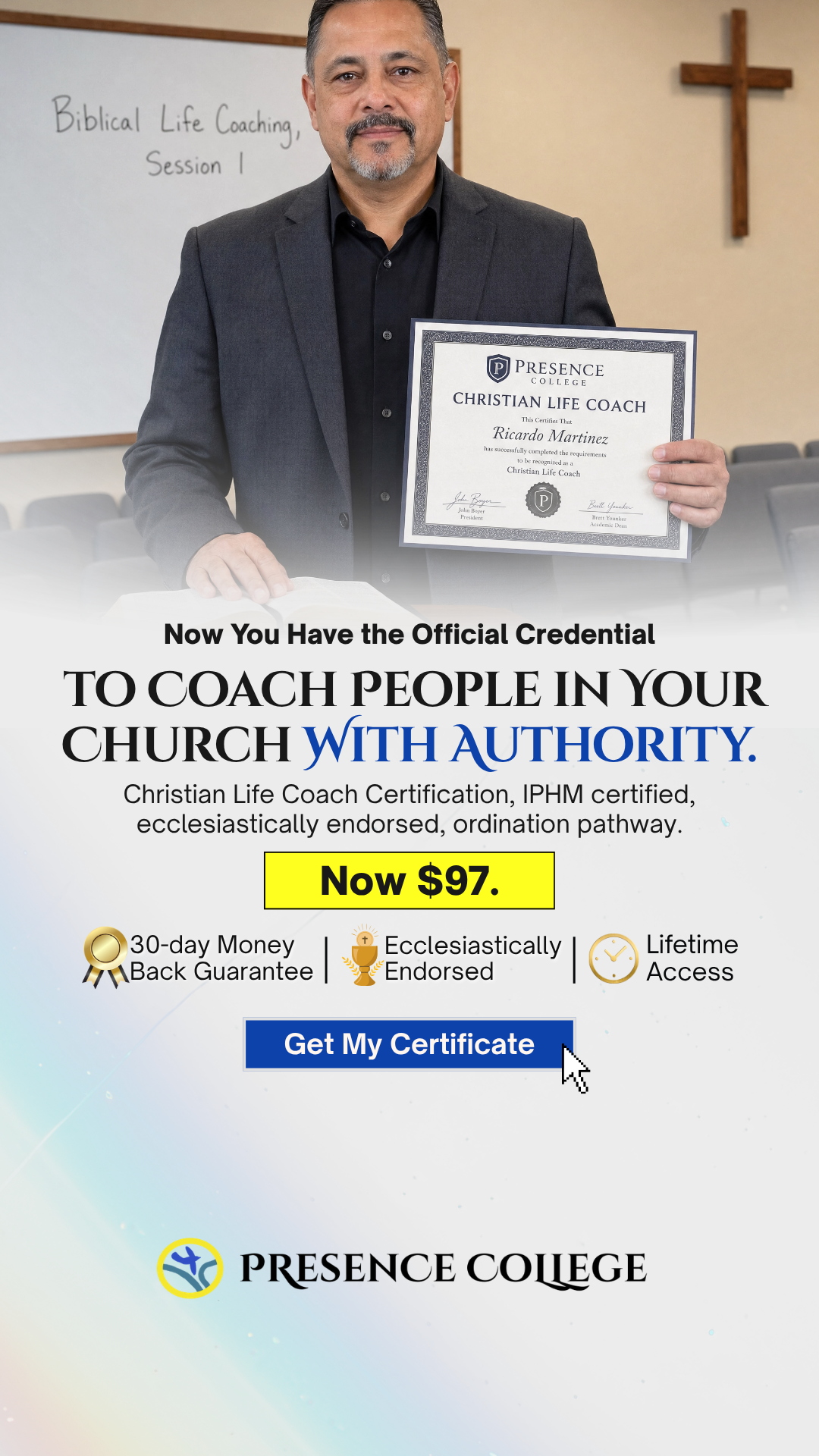 Presence College Facebook ad