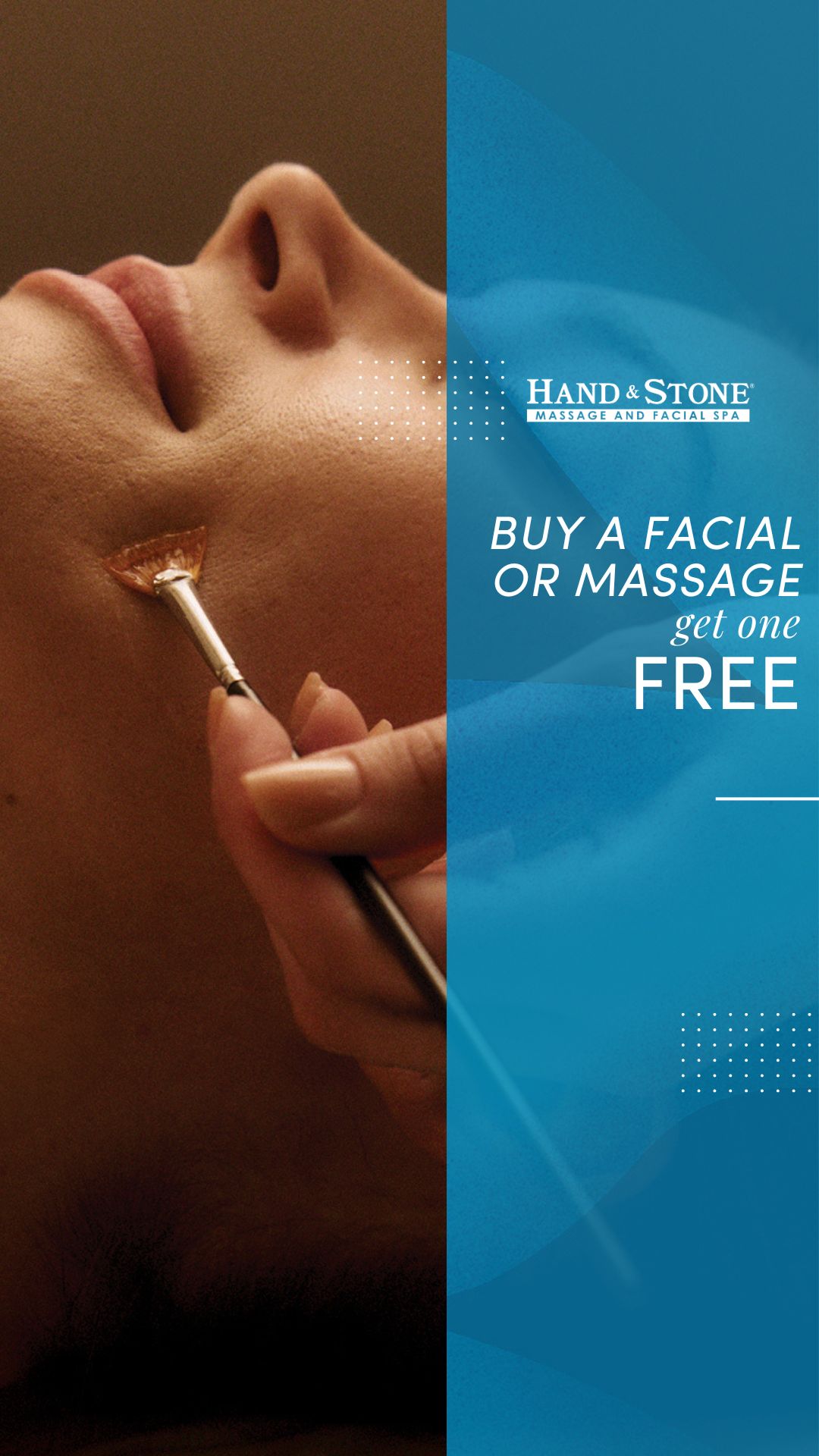 Hand & Stone Massage and Facial Spa Facebook ad from Aug 31, 2025