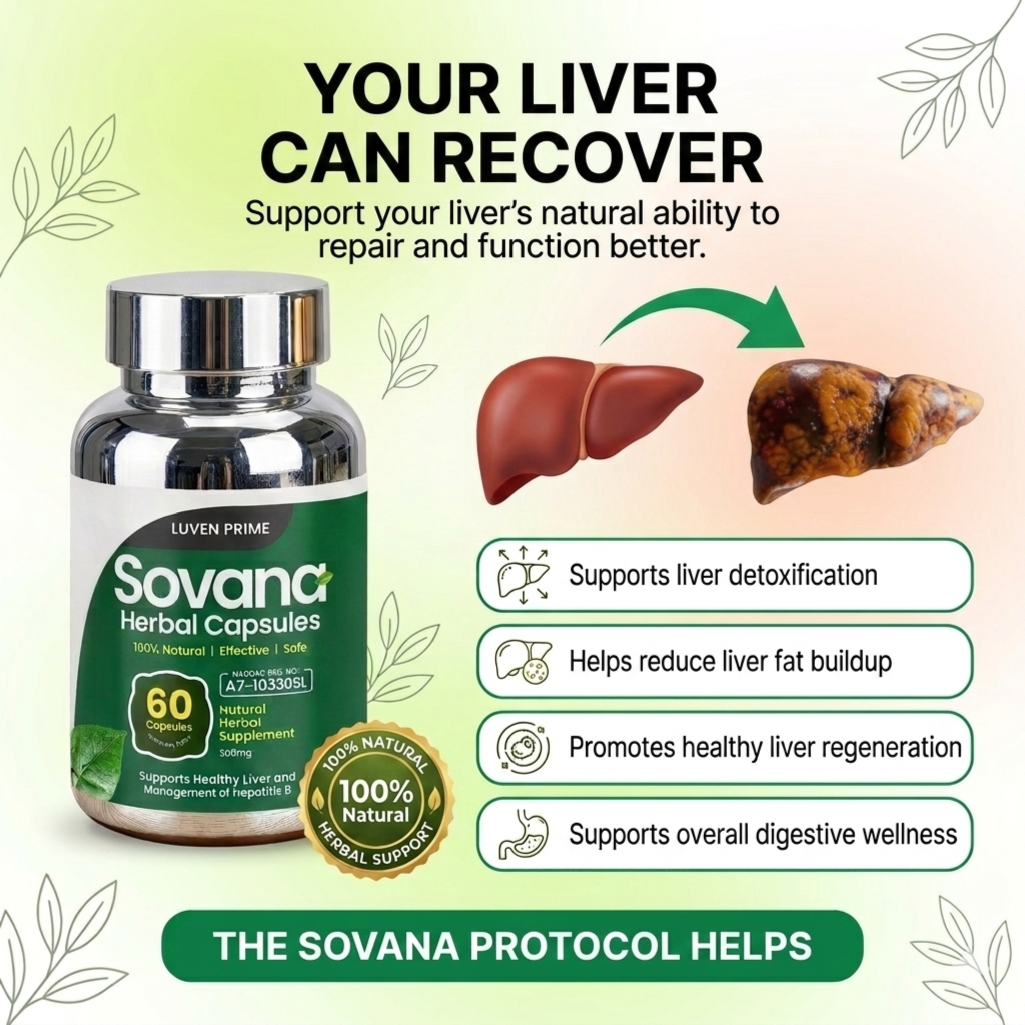 Sovana Herbal Capsules Facebook ad
