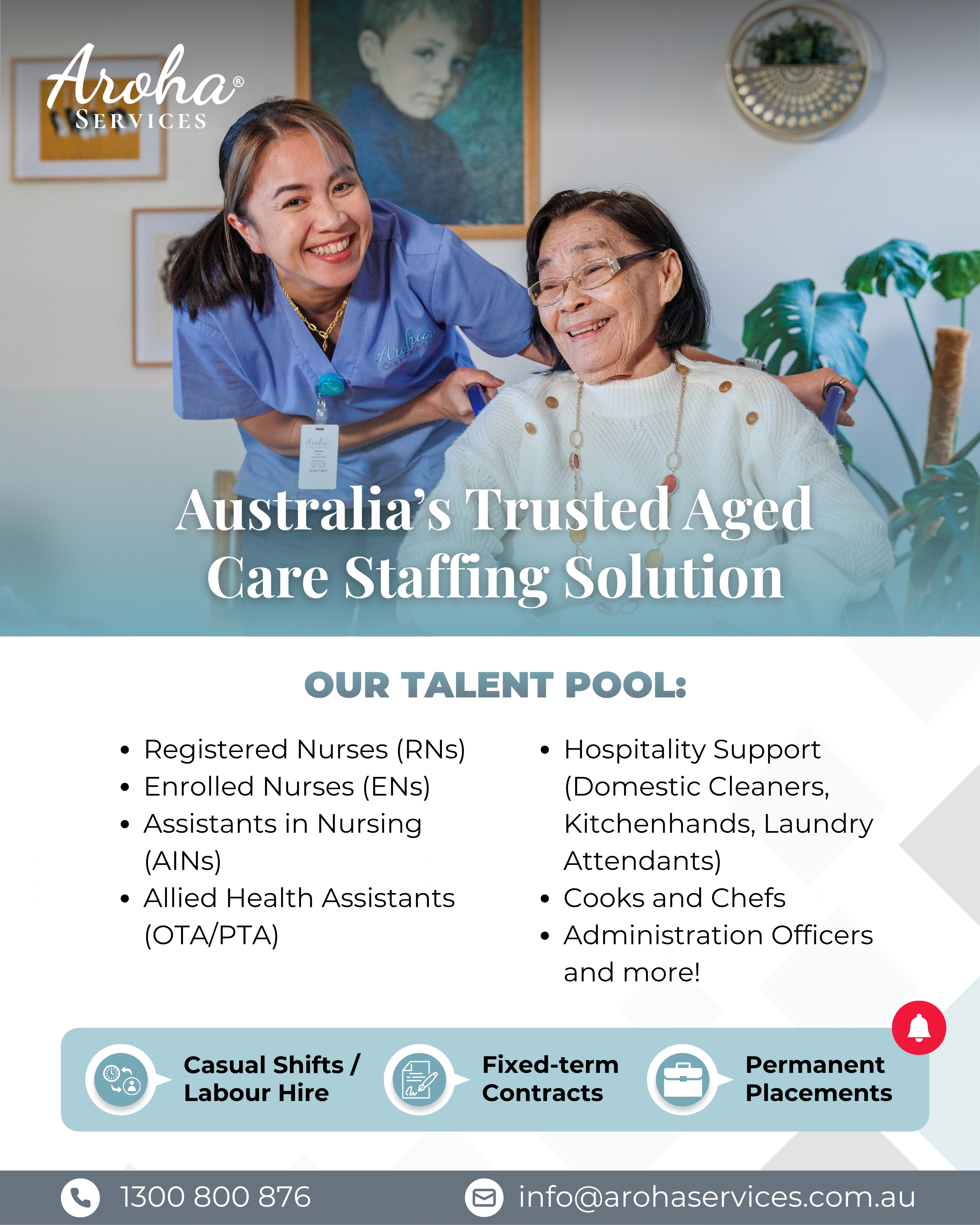 Aroha Services Facebook ad