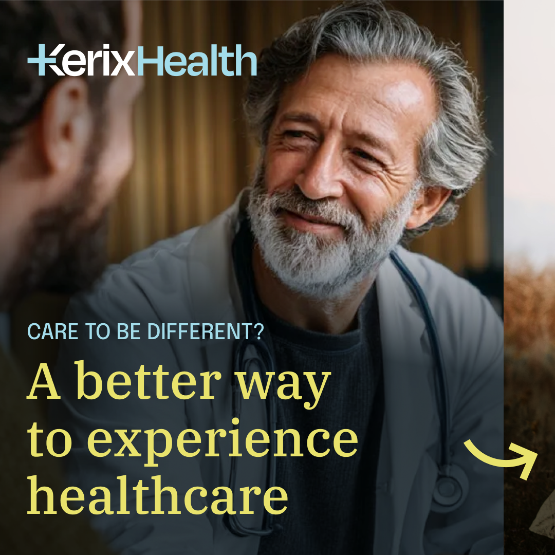 KerixHealth Facebook ad: Tired of long waits, rushed appointments, and surprise…