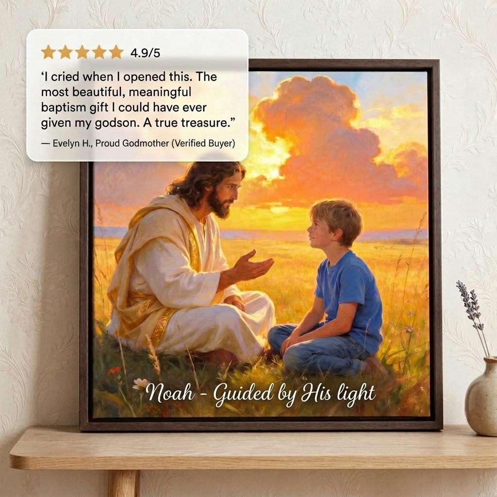 My Guardian Art Facebook ad: A Lifetime Baptism Gift of Faith