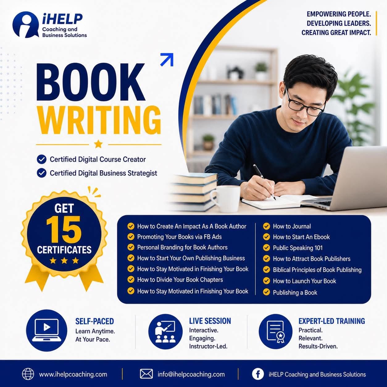 IHELP Coaching and Business Solutions Corporation Facebook ad