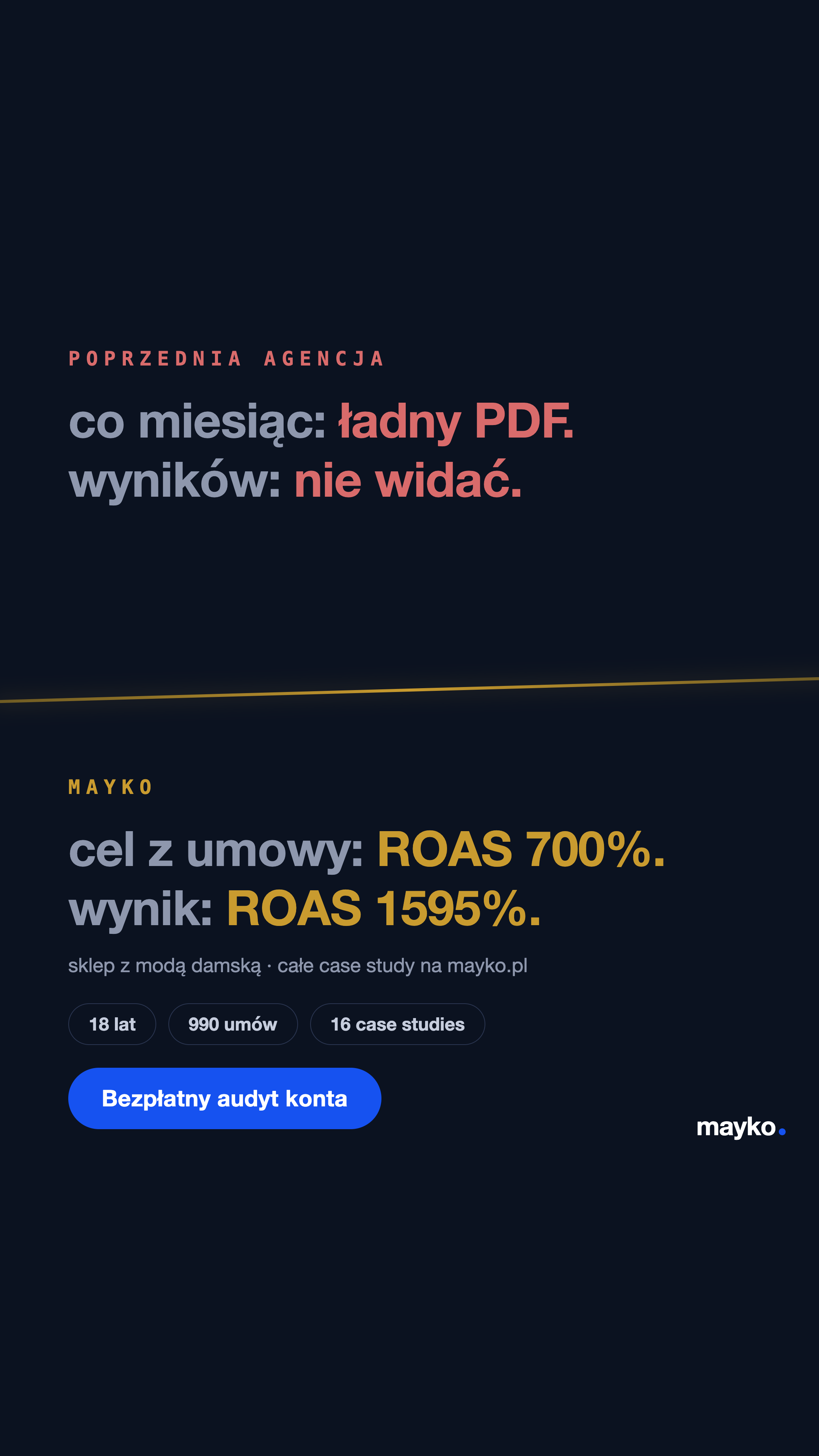 Agencja Mayko Facebook ad