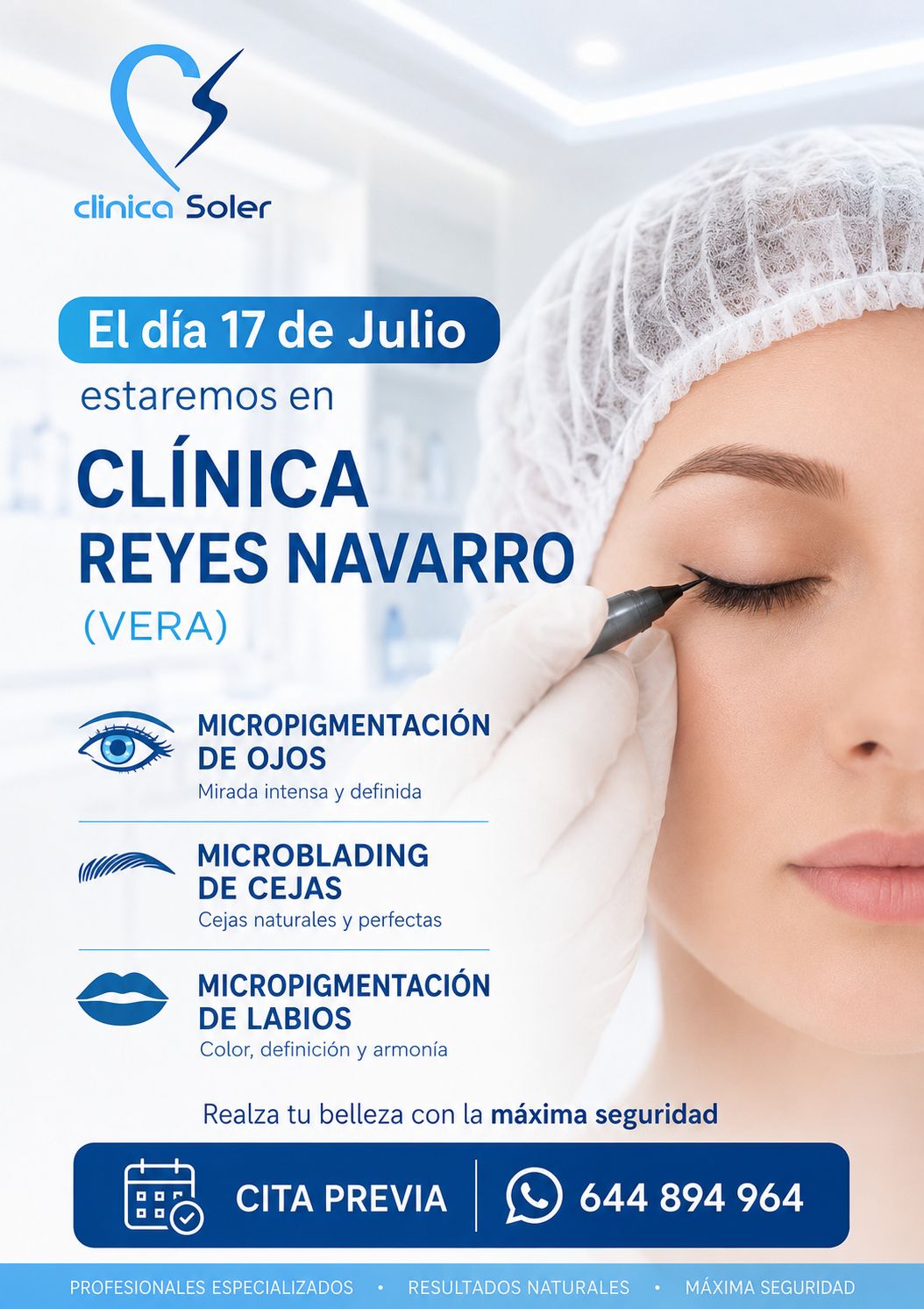 Clinica Soler Micropigmentación oncológica Facebook ad: Microblanding en Vera ( Almería)