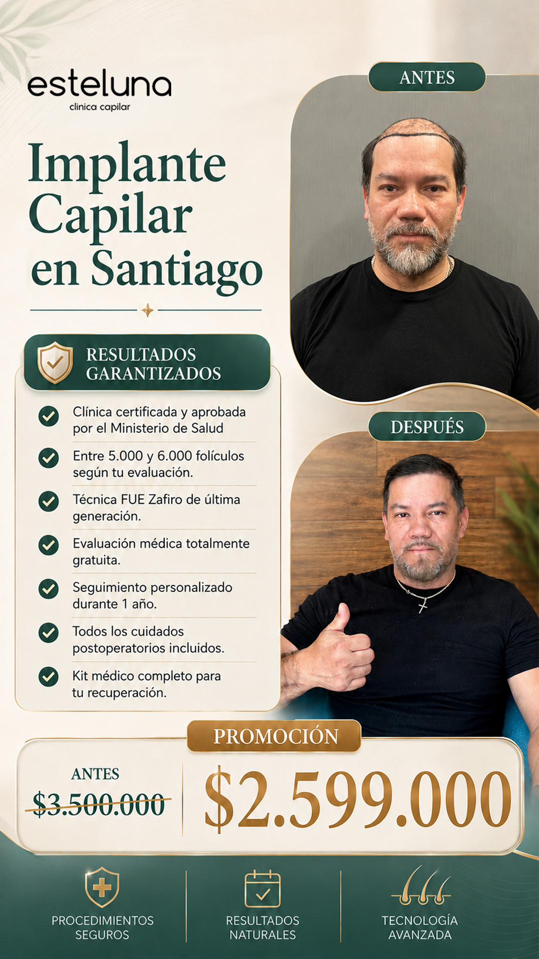 Esteluna Capilar Facebook ad: ¿Sientes que la caída del cabello ha empezado…