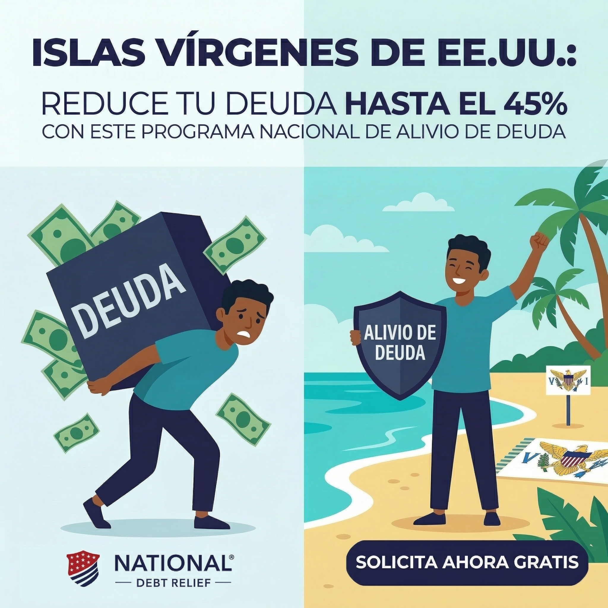 Tu Amigo Financiero Facebook ad: Residentes de USVI ya pueden Calificar!