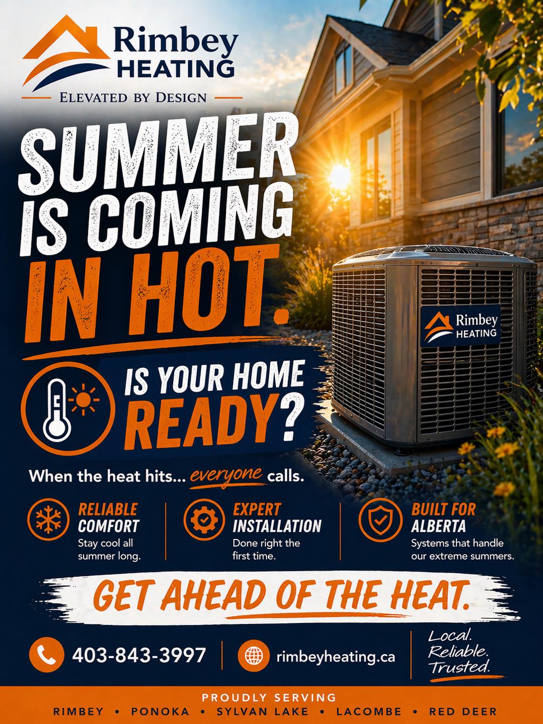 Rimbey Heating Facebook ad: It’s starting.