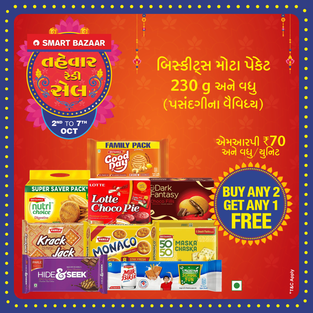 SMART Bazaar Facebook ad: 2 se 7 October, Discount ki Lagi hai…