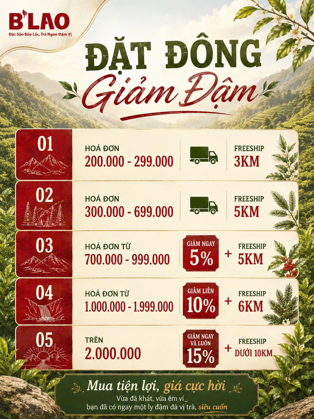 B’LAO Nhơn Trạch - Trà Olong Đậm Vị Facebook ad: B’LAO, Trà Olong Đậm vị