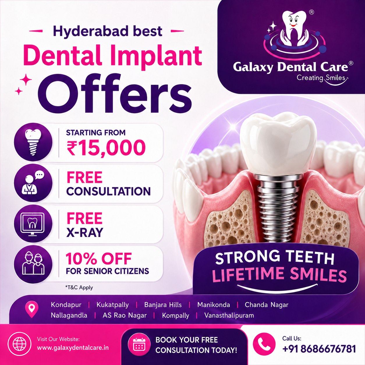 Galaxy Dental Care Facebook ad