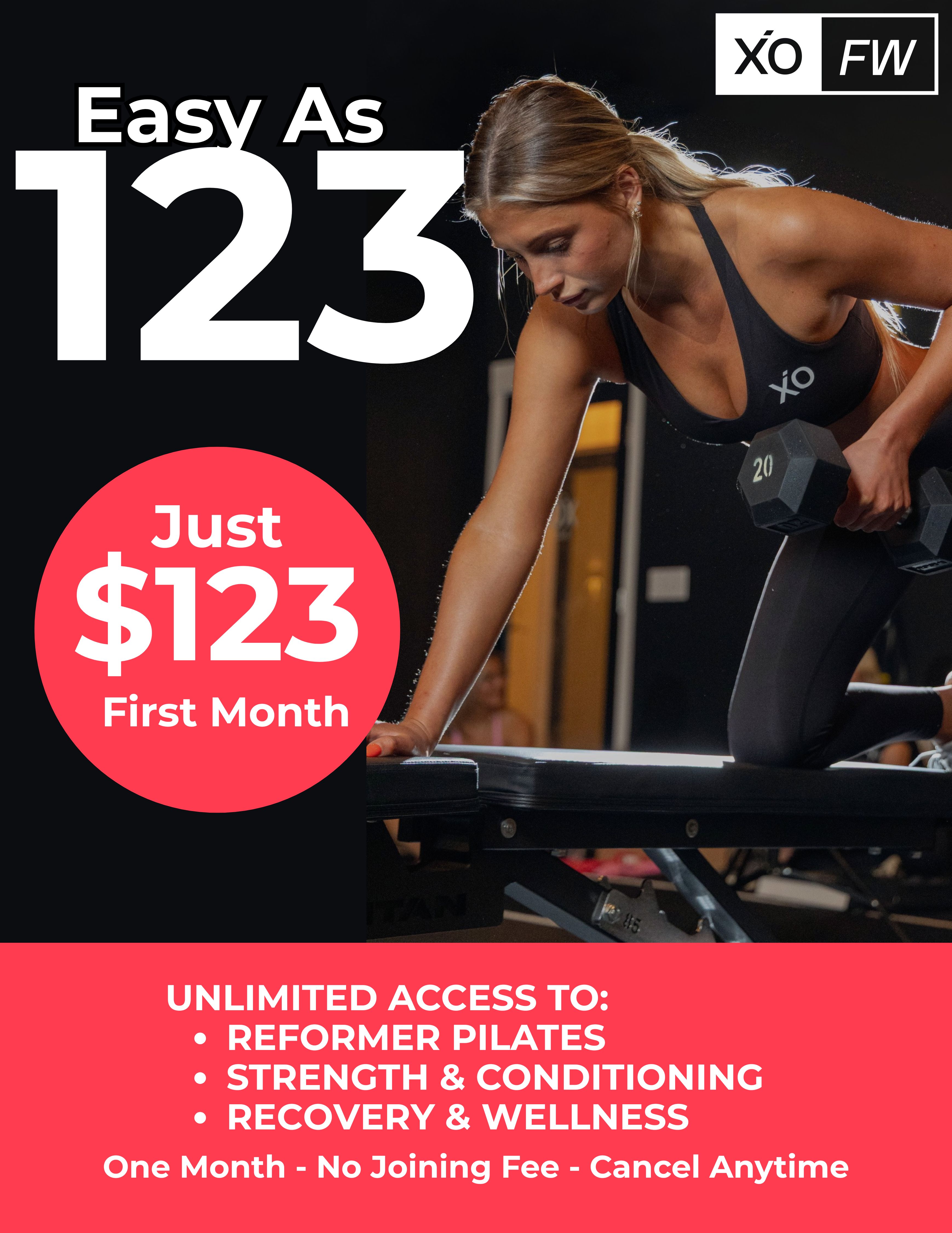 XO Fitness & Wellness Facebook ad