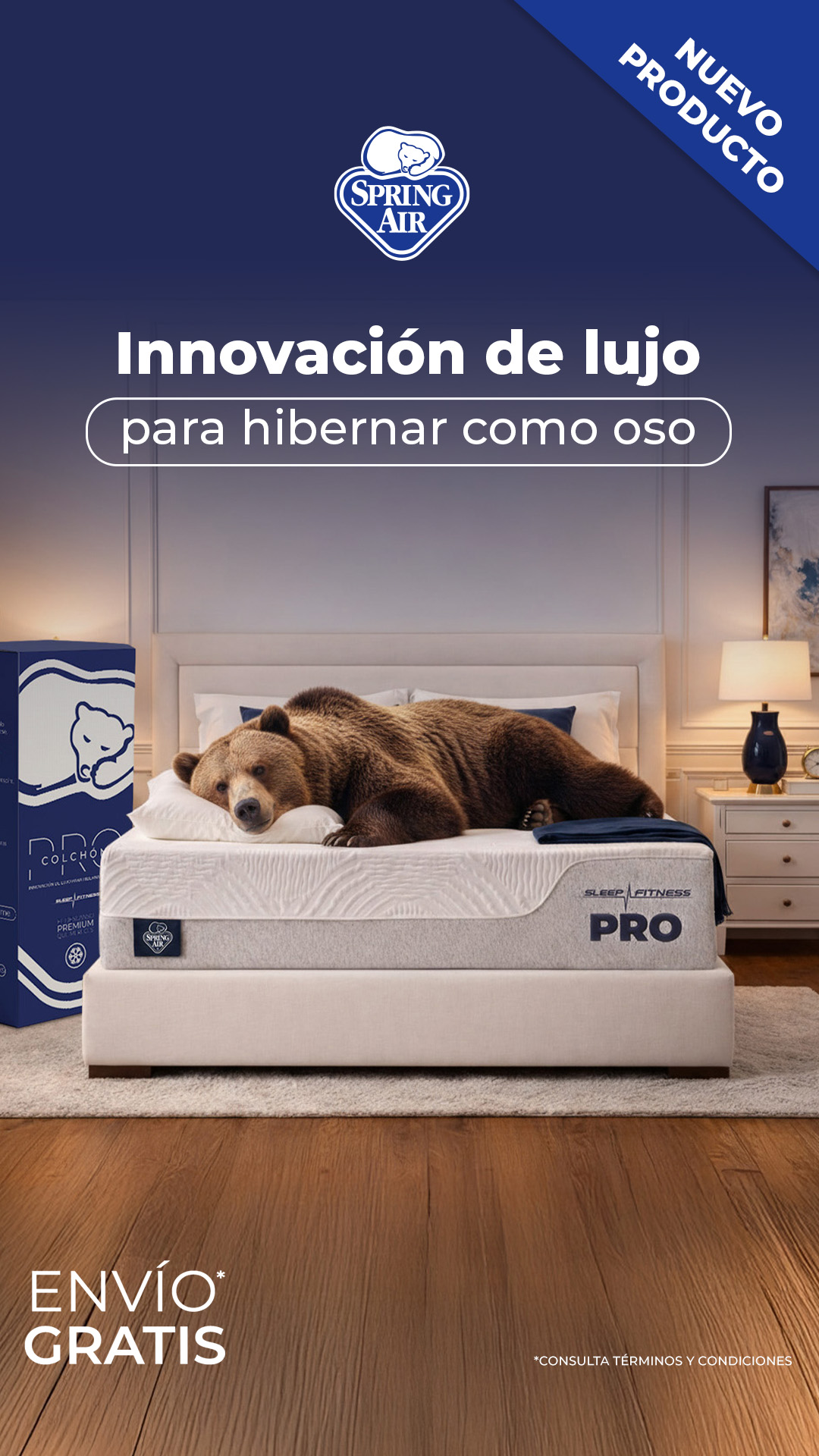 Spring Air México Facebook ad from Apr 2, 2026