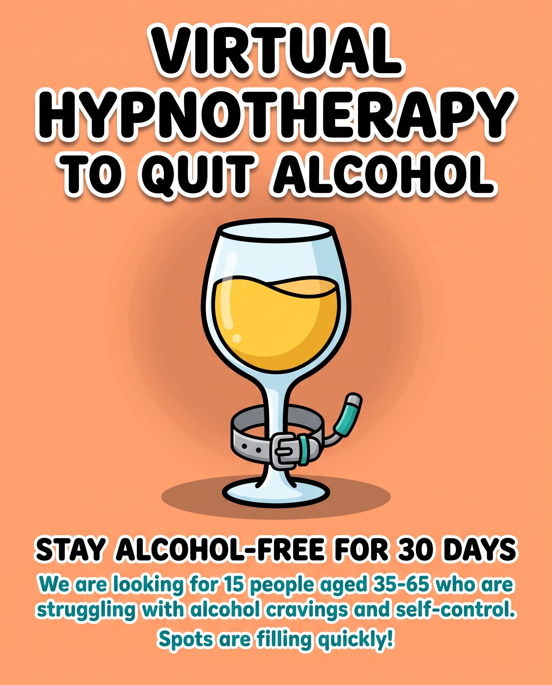 Hypnozio: power of hypnotherapy Facebook ad: Break Free from Alcohol Addiction