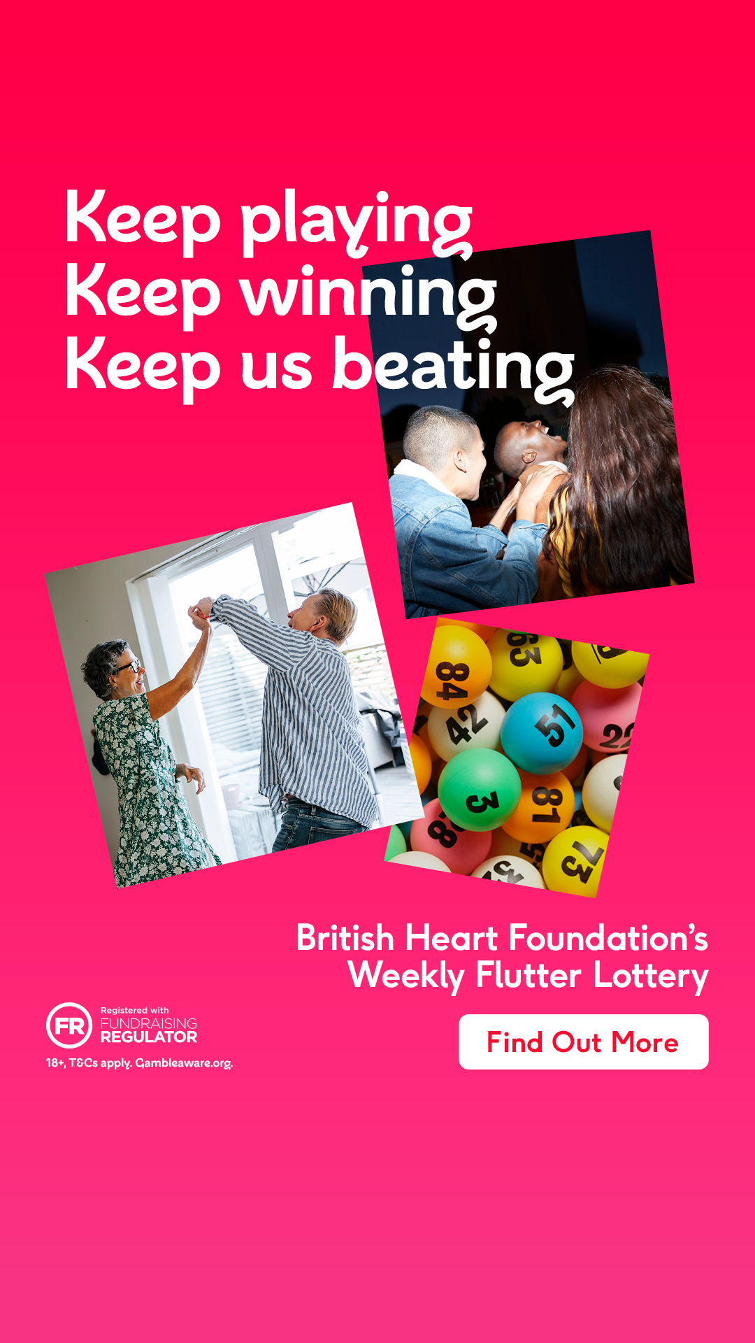 British Heart Foundation Facebook ad