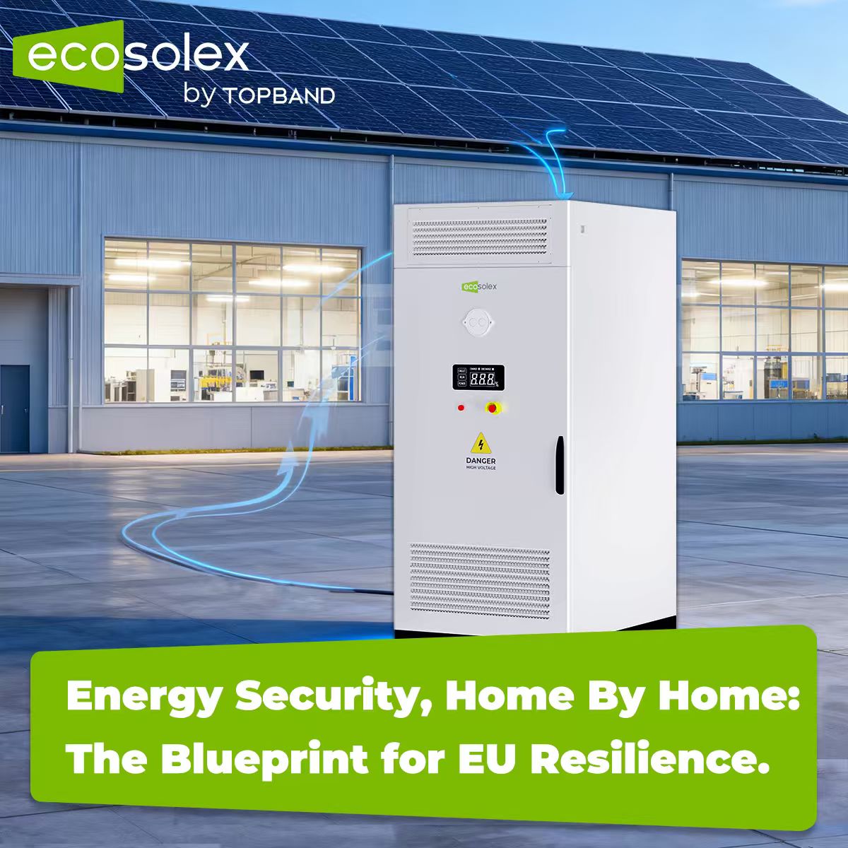 Ecosolex Facebook ad: Europe’s grid is under pressure.