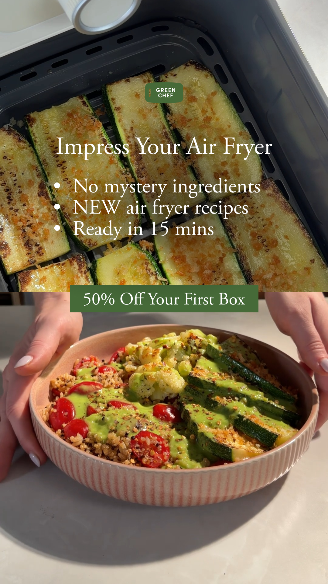 Green Chef Facebook ad
