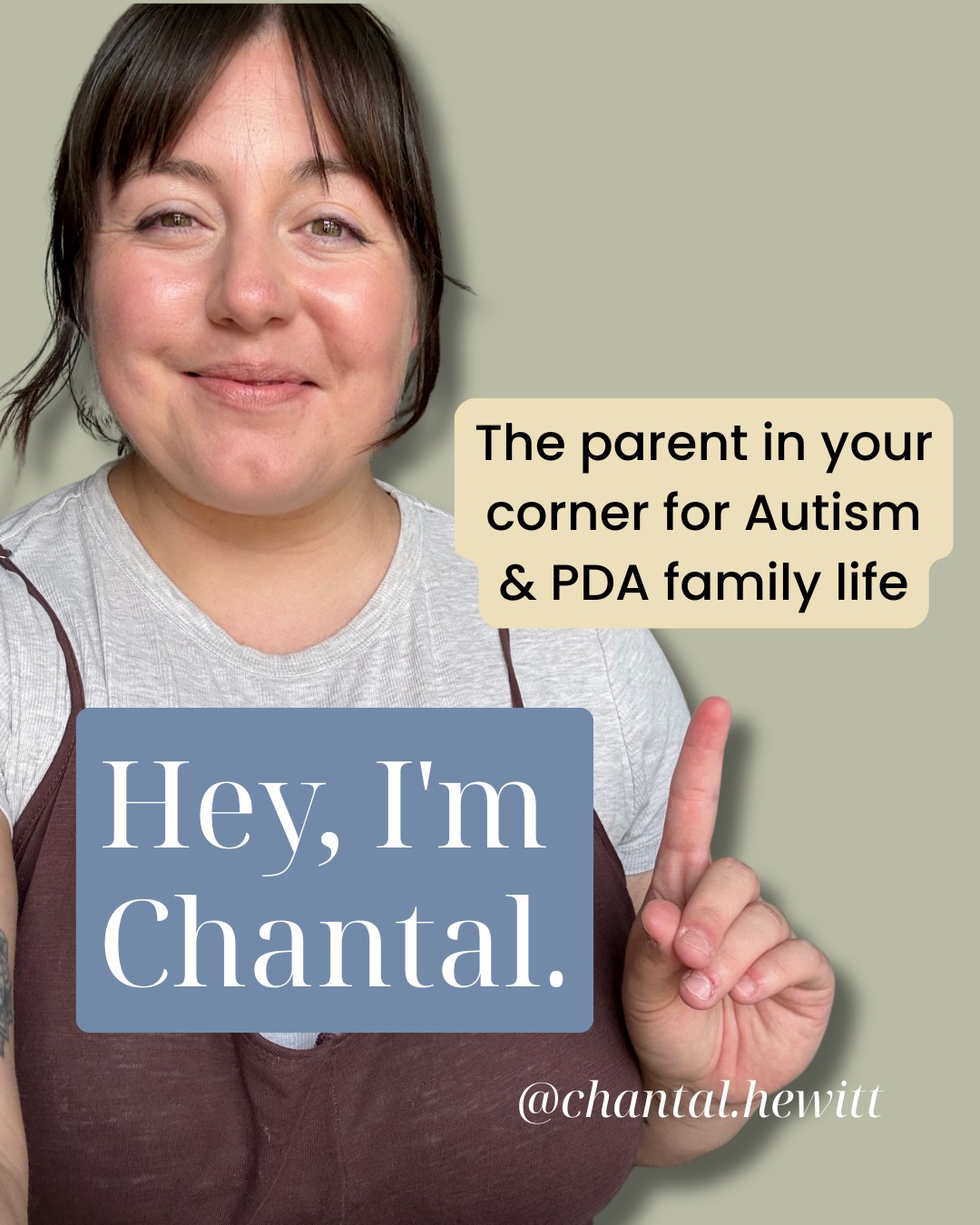 Chantal Hewitt Autism & PDA Parenting Coach Facebook ad: Hey, I'm Chantal.