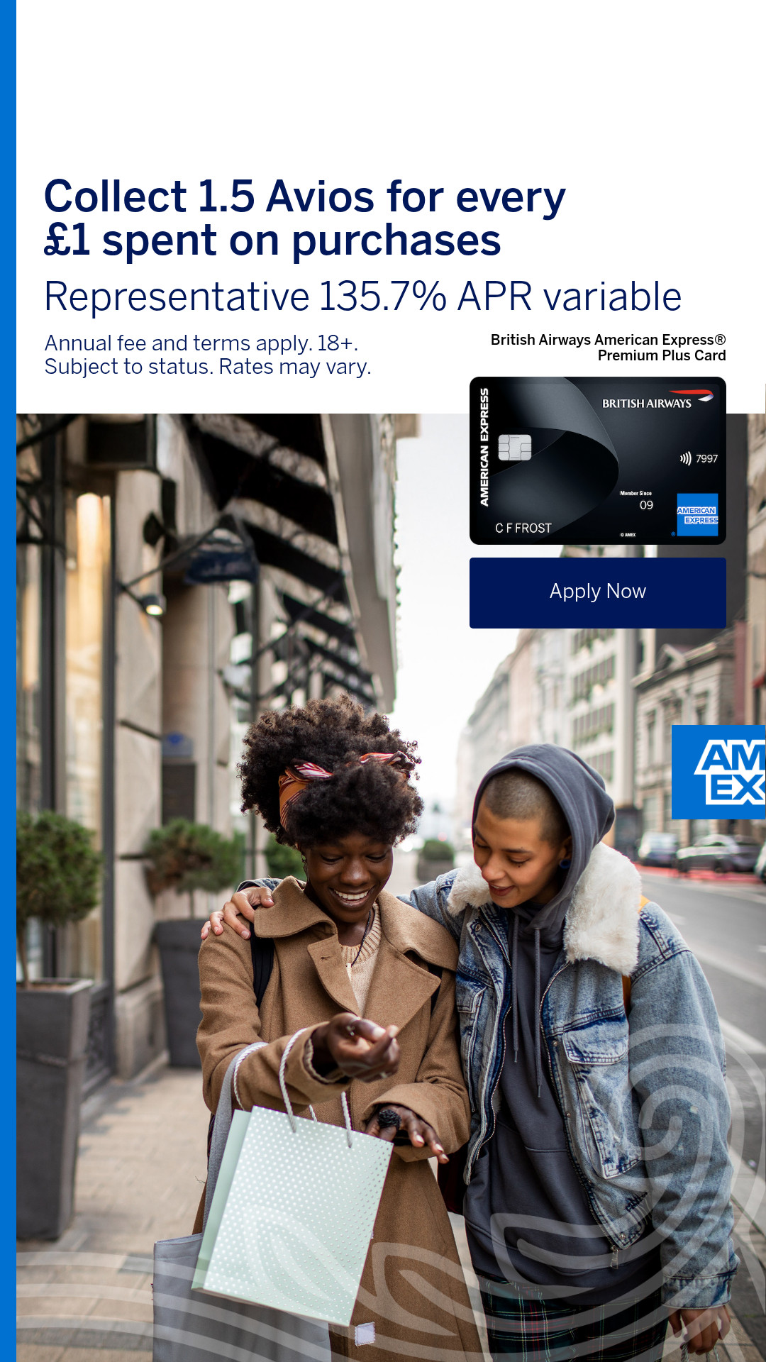 American Express Facebook ad
