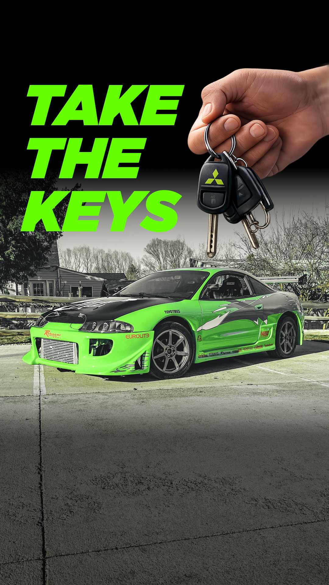 ZeroSixty Fantasy Car Giveaway Facebook ad
