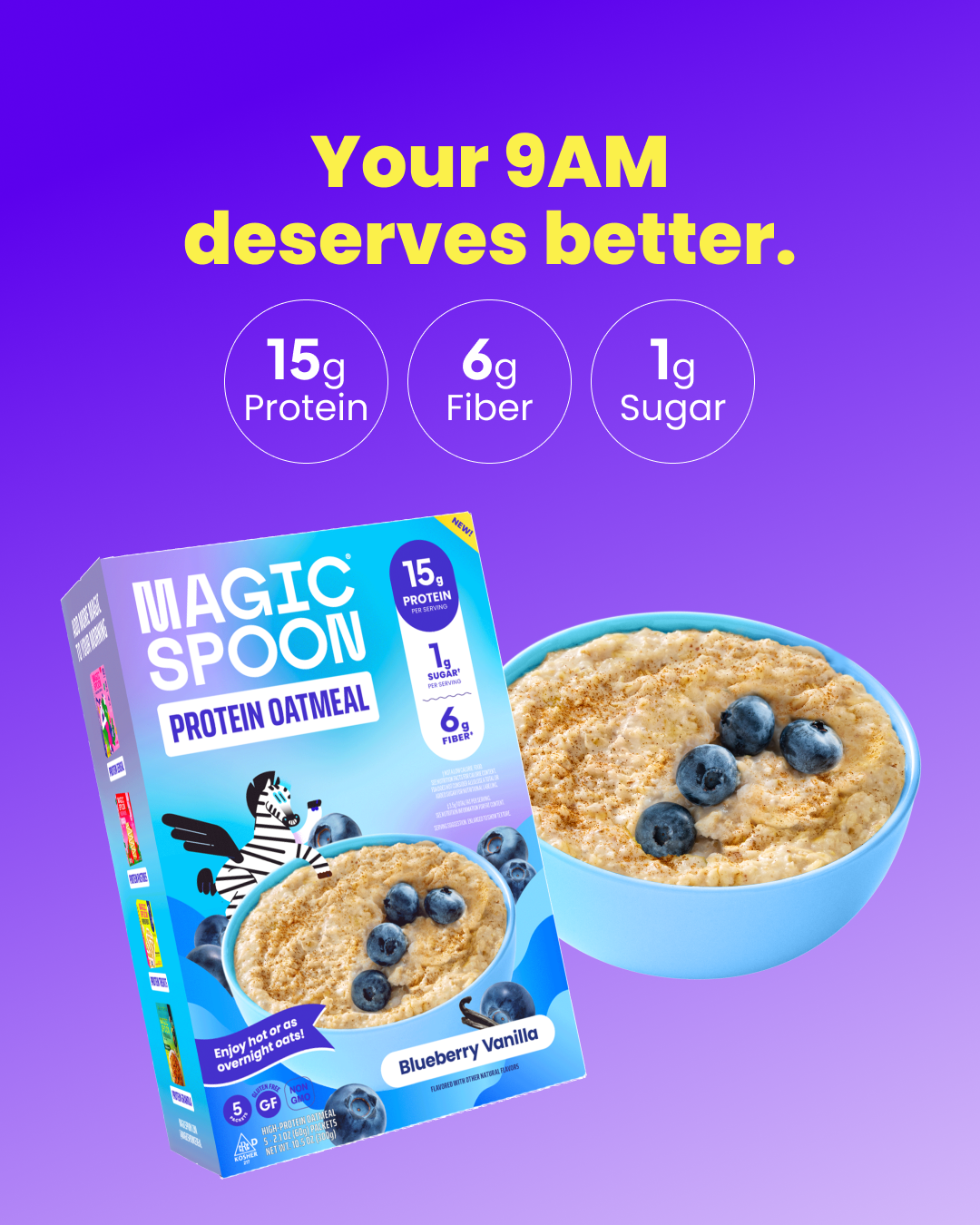 Magic Spoon Cereal Facebook ad: Upgrade Your Morning Routine