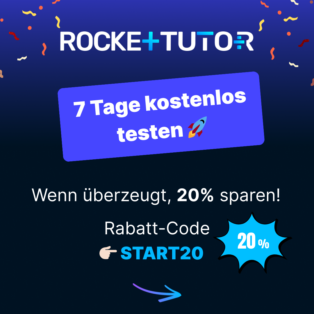 RocketTutor: Deine intelligente Mathe Lernapp Facebook ad